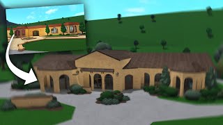 Renovating the Bloxburg Starter Mansion Into a Realistic House [upl. by Sialac184]