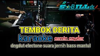 Tembok derita Karaoke [upl. by Leanora955]