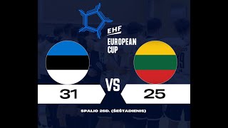 EHF Europos taurės II etapo II rungtynės Mistra  VHC Šviesa 3125179 [upl. by Anwadal532]