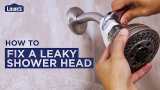 How to Fix a Leaky Shower Head  DIY Basics [upl. by Zachar]