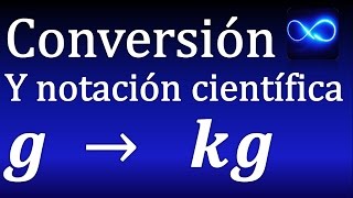 Convertir y expresar como notación científica gramos a kilogramos Ejemplo 2 [upl. by Anilemrac]