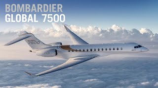 Tour the Bombardier Global 7500 Business Jet [upl. by Nonnarb]