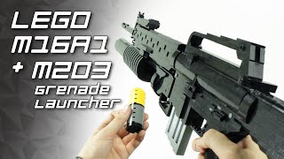 Lego M16A1 M203 Grenade Launcher [upl. by Araek]