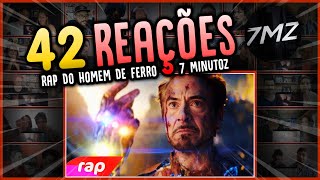 REACT MASHUP  Rap do Homem de Ferro Vingadores Ultimato  EU SOU O HOMEM DE FERRO  NERD HITS [upl. by Elam609]