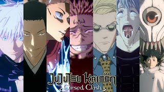 Jujutsu Kaisen Cursed Clash  All Domain Expansions Ultimate amp Team Ultimate Attacks [upl. by Pincince940]