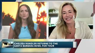 Legendary Comedian Chelsea Handler previews upcoming Santa Barbara Bowl show [upl. by Kramnhoj648]