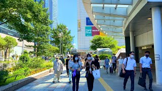 4K Japan Walk  1 Hour Walk in Downtown Nagoya  名古屋 2021 [upl. by Adanama281]