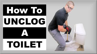 How to Unclog a Toilet Pro Techniques [upl. by Novla92]