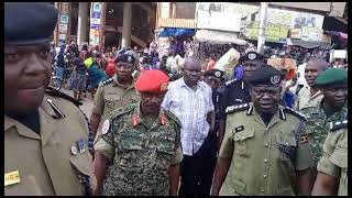 Ugandas security forces inspect Kampala after UK terror alert [upl. by Llerraj990]