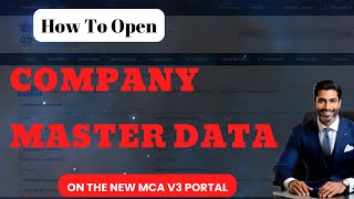 How to check Company Master Data on V3 portal masterdata mca [upl. by Hillier890]