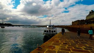 SaintMalo to Dinard ferry Brittany France GoPro 1080p [upl. by Hayotal]