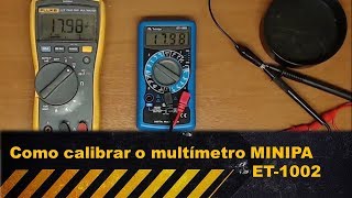 Como calibrar o multímetro Minipa ET1002 [upl. by Olra26]