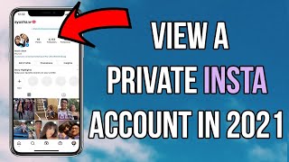 How to View a Private Instagram Account in 2022 on iOS amp Android 3 methods to view private insta [upl. by Sane]