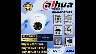 DAHUA CCTV Camera DH HAC T2A21 Night Vision Outdoor Dome Camera Ministry Agency CCTV Maintenance [upl. by Sesilu]