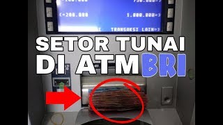 Setor Uang Tunai di ATM BRI [upl. by O'Donovan]