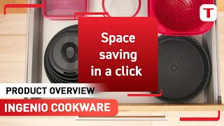 Compact Storing  Tefal Ingenio Removable Handle Cookware [upl. by Soilisav]