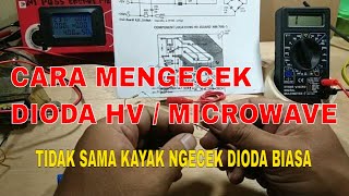 Cara mengecek dioda HV  dioda tegangan tinggi  pakai multimeter biasa ya gak bisa [upl. by Katie]