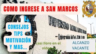 💪Vídeo Motivacional para ti postulante   Cómo ingresé a la Universidad San Marcos unmsm [upl. by Chamberlin]