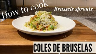 como hacer coles de bruselas COMO COCINAR COLES DE BRUSELAS ♻️how to Cook brussel sprouts [upl. by Bergh871]