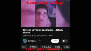 Youtube censorship or bug Shoutout to kiwitapes [upl. by Blen757]