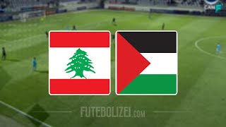 Líbano x Palestina ao vivo  Eliminatórias da Ásia para Copa 2026 [upl. by Renba]