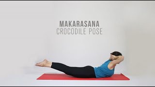 How to do Makarasana  Crocodile Pose [upl. by Anawaj]