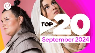 Eurovision Top 20 Most Watched September 2024  UnitedByMusic [upl. by Idihc676]