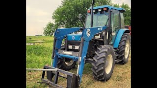 Ford 7740  New Holland 7740 Tractor  Drive To The Old Farm [upl. by Natalia283]