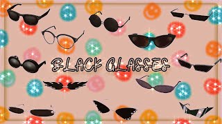 50 Black glasses with codes and links  Roblox  Teehee [upl. by Mae]