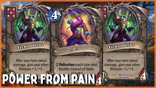 DOUBLE TICHONDRIUS PAIN DEMONS  BIGGLESWORTH Hearthstone Battlegrounds [upl. by Kerns]