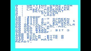 Writing 6502 Assembly Language on a Commodore VIC20 using Label Assembler Development System LADS [upl. by Anawed]