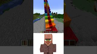 MINECRAFT SUPER FAST MINECART 🤣 oioioi Villager [upl. by Kaule]