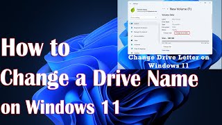 How To Change a Drive Name on Windows 11 [upl. by Epilihp]