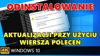 Odinstalowanie zbiorczej aktualizacji KB4541335 kompilacja 18363752 przy użyciu wiersza poleceń [upl. by Fita]