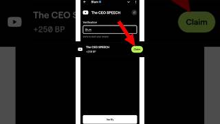 The CEO SPEECH  CEO SPEECH Blum Code  The SPEECH Today Code  The CEO Code  Blum New Video Task [upl. by Eniamsaj]