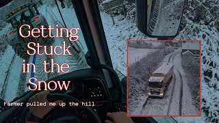 Getting STUCK in the SNOW In a 44t HGV [upl. by Haropizt]