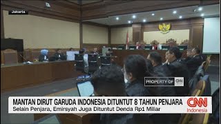 Mantan Dirut Garuda Indonesia Dituntut 8 Tahun Penjara [upl. by Merrick124]