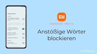 Anstößige Wörter blockieren  Xiaomi Android 13  MIUI 14 [upl. by Yroffej]