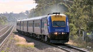 Countrylink XPT and Xplorer  NSW Countrylink Passenger Trains at Metford Station  PoathTV [upl. by Analos]