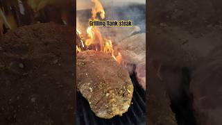 Grilling flank steak 🥩 steak grillinglife foodie [upl. by Alyss723]