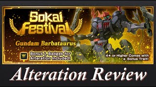 Gundam Barbataurus Alteration Review Gundam Breaker Mobile [upl. by Enawd166]