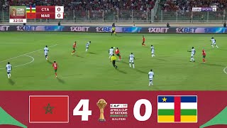 Maroc  République Centrafricaine 40  Éliminatoires AFCON 2025  Résumé de Match [upl. by Hickie]