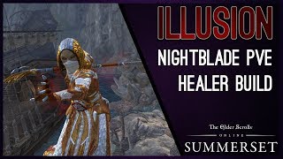 Magicka Nightblade Healer quotIllusionquot  Summerset Chapter ESO [upl. by Zeb]