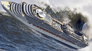 TOP 10 SHIPS in STORM Incredible Monster Waves A Video You Must See [upl. by Tinor]