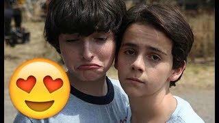 Finn Wolfhard amp Jack Dylan Grazer 😍😍😍 CUTE AND FUNNY MOMENTS IT movie Stranger Things 2017 [upl. by Anneirb]