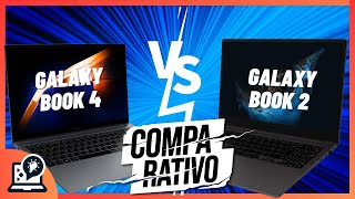 Galaxy Book 4 vs Galaxy Book 2  Comparativo [upl. by Hgielime]