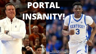 College hoops TRANSFER PORTAL INSANITY UPDATES ON KENTUCKY KANSAS BIG VISITS COMMITS AND MORE [upl. by Middlesworth]