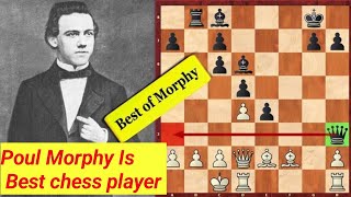 Poul Morphy vs James Freeman Morphy Chess game Morphy best games Morphy all famous gamesmorphy [upl. by Roth191]