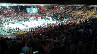 Finnish national anthem in Bilbao FIBA World Cup [upl. by Yrhcaz]