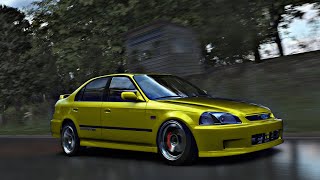 Honda Civic Ferio 2000  Driving Through Classic Streets in Assetto Corsa [upl. by Drhacir]